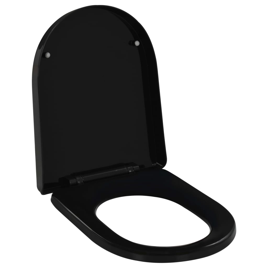 sigaret Portiek leerling Toiletbril soft-close met quick-release ontwerp zwart