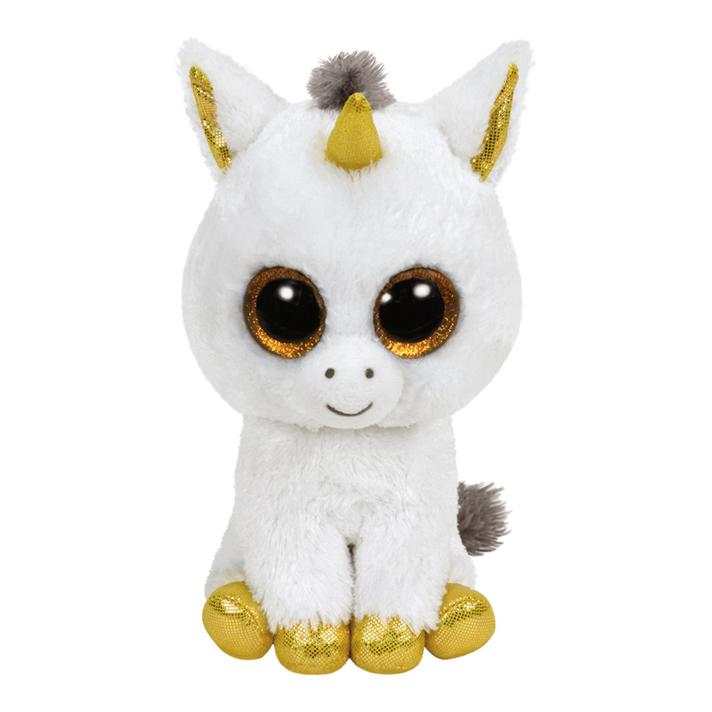 Ty Beanie Witte Eenhoorn Pegasus Knuffel 15cm Ty Beanie Witte Eenhoorn Pegasus Knuffel 15cm