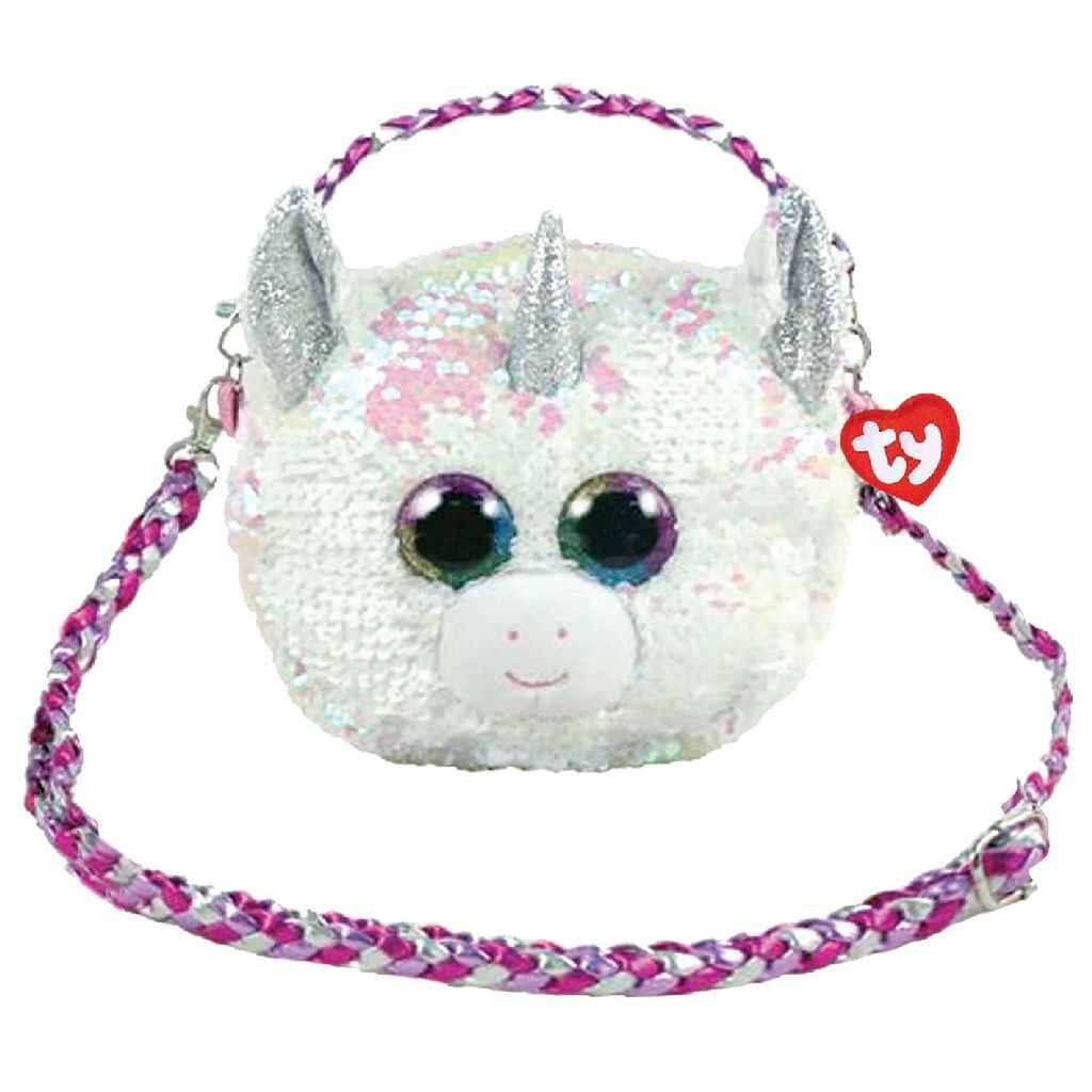 TY Fashion Schoudertas Eenhoorn Diamond 20 cm Wit/Roze TY Fashion Schoudertas Eenhoorn Diamond 20 cm Wit/Roze