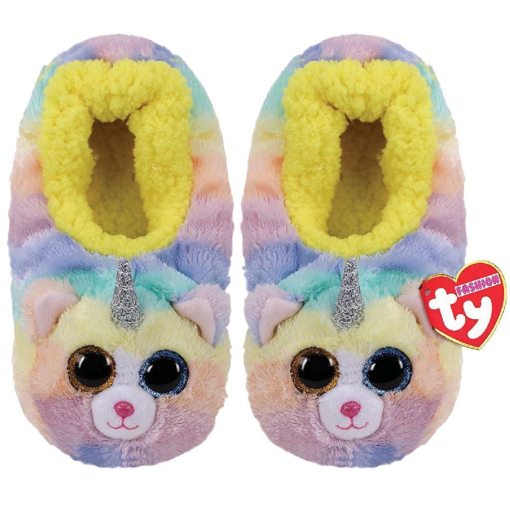 TY Fashion Pantoffels Kat Heather Maat 32-34 TY Fashion Pantoffels Kat Heather Maat 32-34