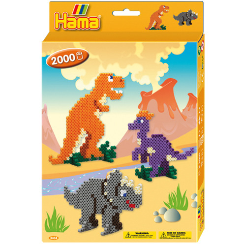Hama 3434 Dino World Strijkkralen 2000 stuks Hama 3434 Dino World Strijkkralen 2000 stuks