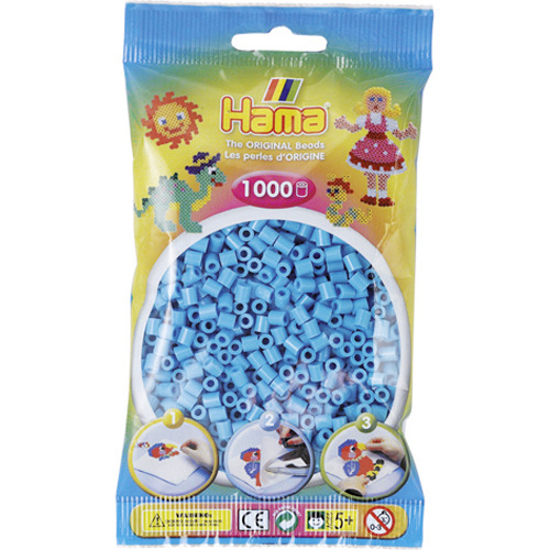 Hama Strijkkralen Azuur Blauw 1000 Stuks Hama Strijkkralen Azuur Blauw 1000 Stuks