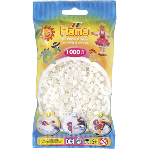 Hama Strijkkralen 1000 Stuks Parelwit Hama Strijkkralen 1000 Stuks Parelwit