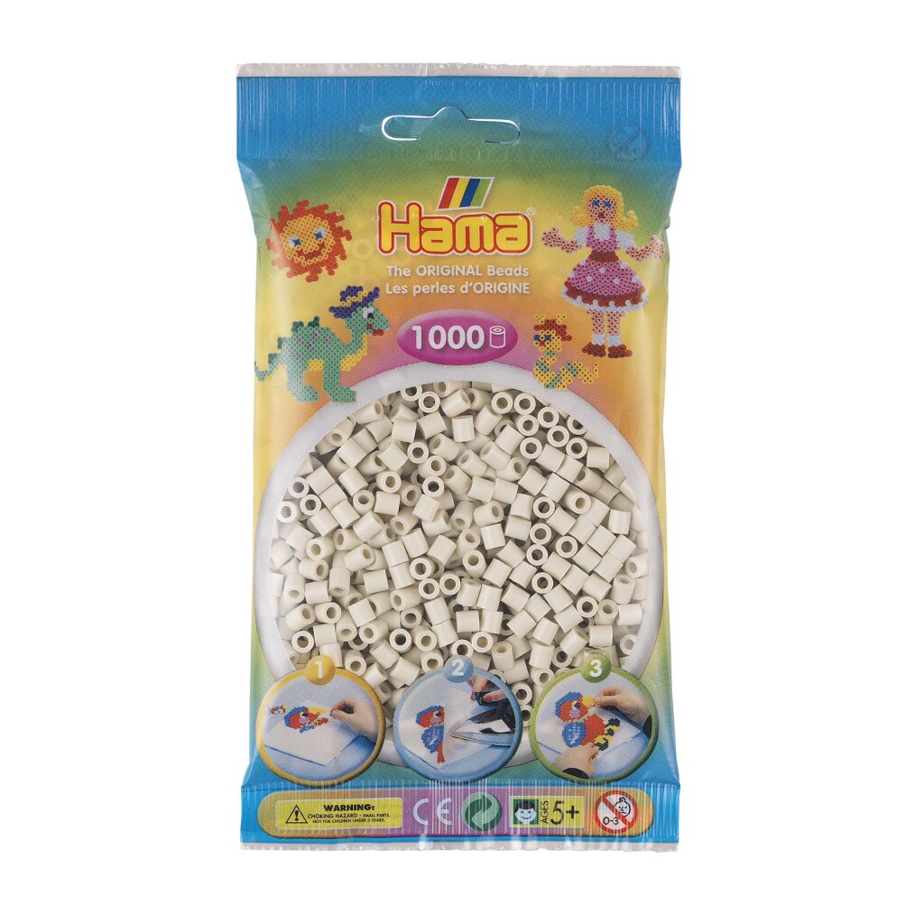 Hama Strijkkralen 1000 Stuks Wolken Wit Hama Strijkkralen 1000 Stuks Wolken Wit