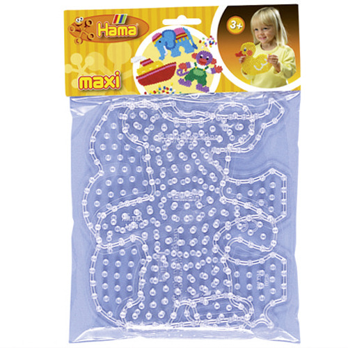Hama Maxi Strijkkralen Grondplaat Olifant + Teddybeer Hama Maxi Strijkkralen Grondplaat Olifant + Teddybeer