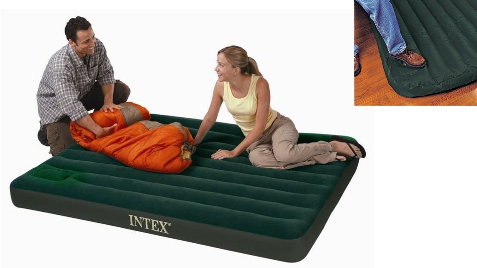 Intex 66929 Luchtbed + Ingebouwde Voetpomp 152x203x22cm Intex 66929 Luchtbed + Ingebouwde Voetpomp 152x203x22cm