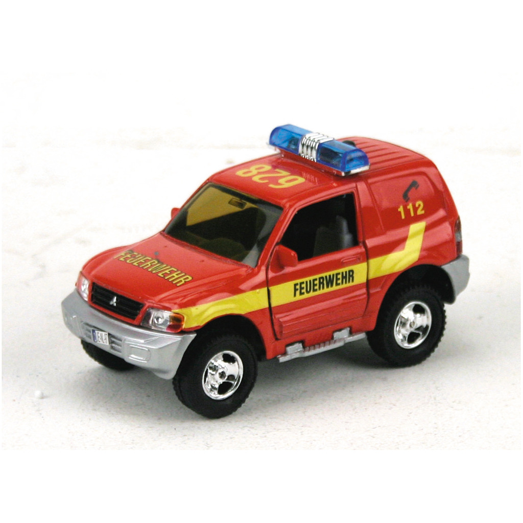 Duitse Pull-Back Brandweerauto met Geluid Duitse Pull-Back Brandweerauto met Geluid