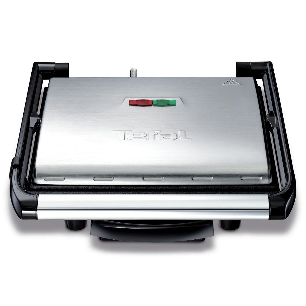 Tefal GC241D Multifunctionele Panini Grill 2000W Zwart/RVS Tefal GC241D Multifunctionele Panini Grill 2000W Zwart/RVS