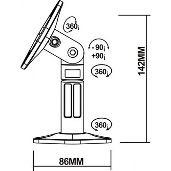 Reflecta Speakerstand Sono 2.1 Wit Reflecta Speakerstand Sono 2.1 Wit