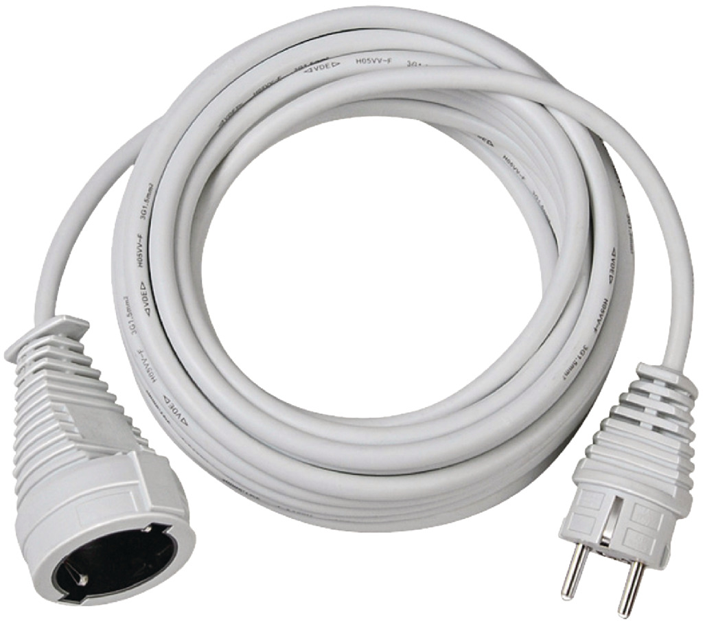 Brennenstuhl BN-1168460 Kwaliteits Kunststof Verlengsnoer 10m Wit H05 vv-f 3g1,5 Brennenstuhl BN-1168460 Kwaliteits Kunststof Verlengsnoer 10m Wit H05 vv-f 3g1,5