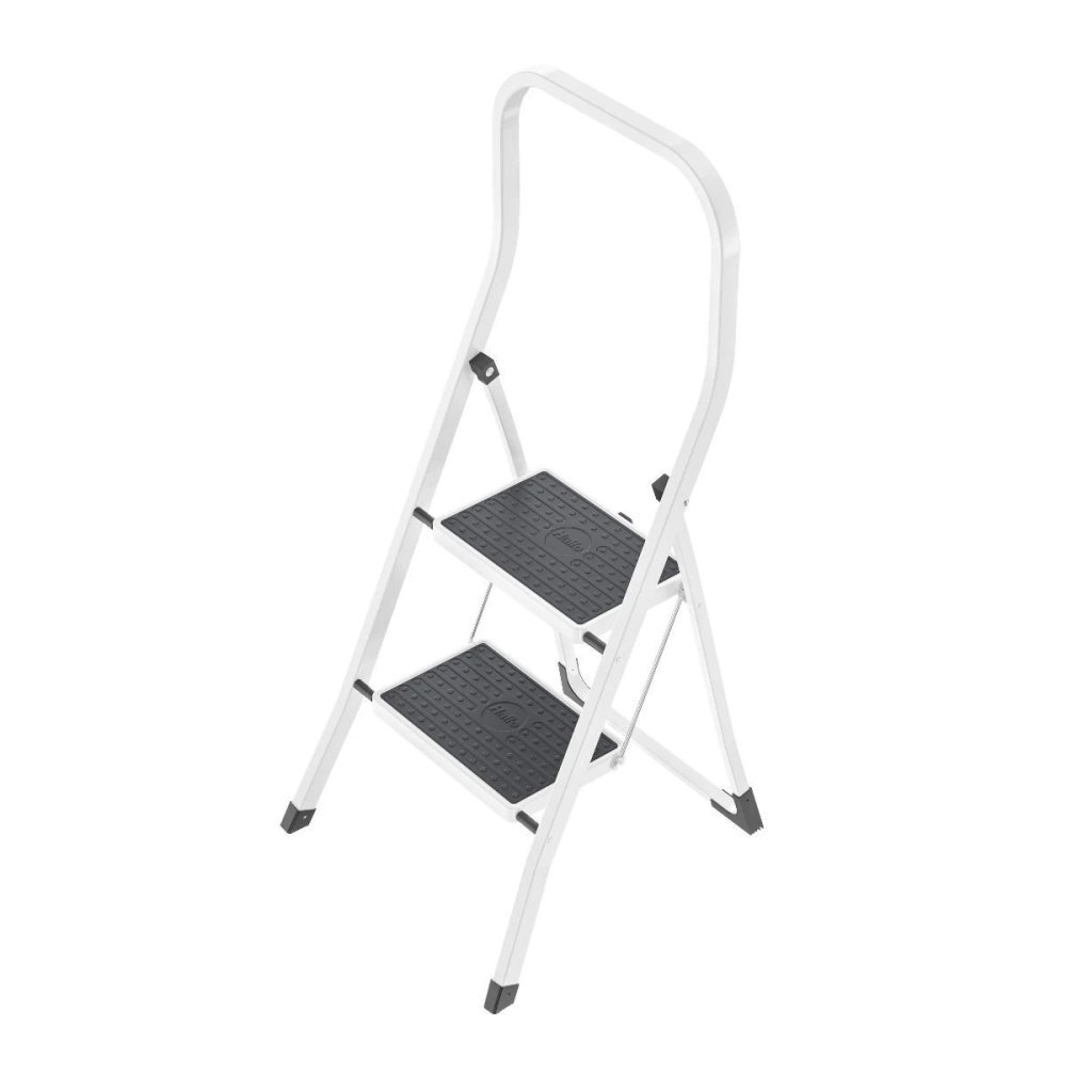 Hailo 4352-001 Huishoudtrap 2 Treden Wit/Zwart Hailo 4352-001 Huishoudtrap 2 Treden Wit/Zwart
