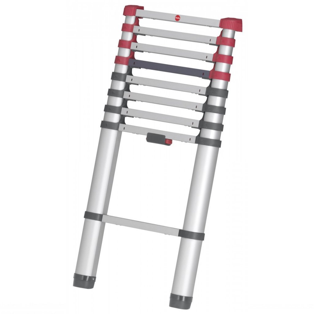 Hailo T80 Aluminium Telescoopladder 9 Treden 94-264 cm Hailo T80 Aluminium Telescoopladder 9 Treden 94-264 cm