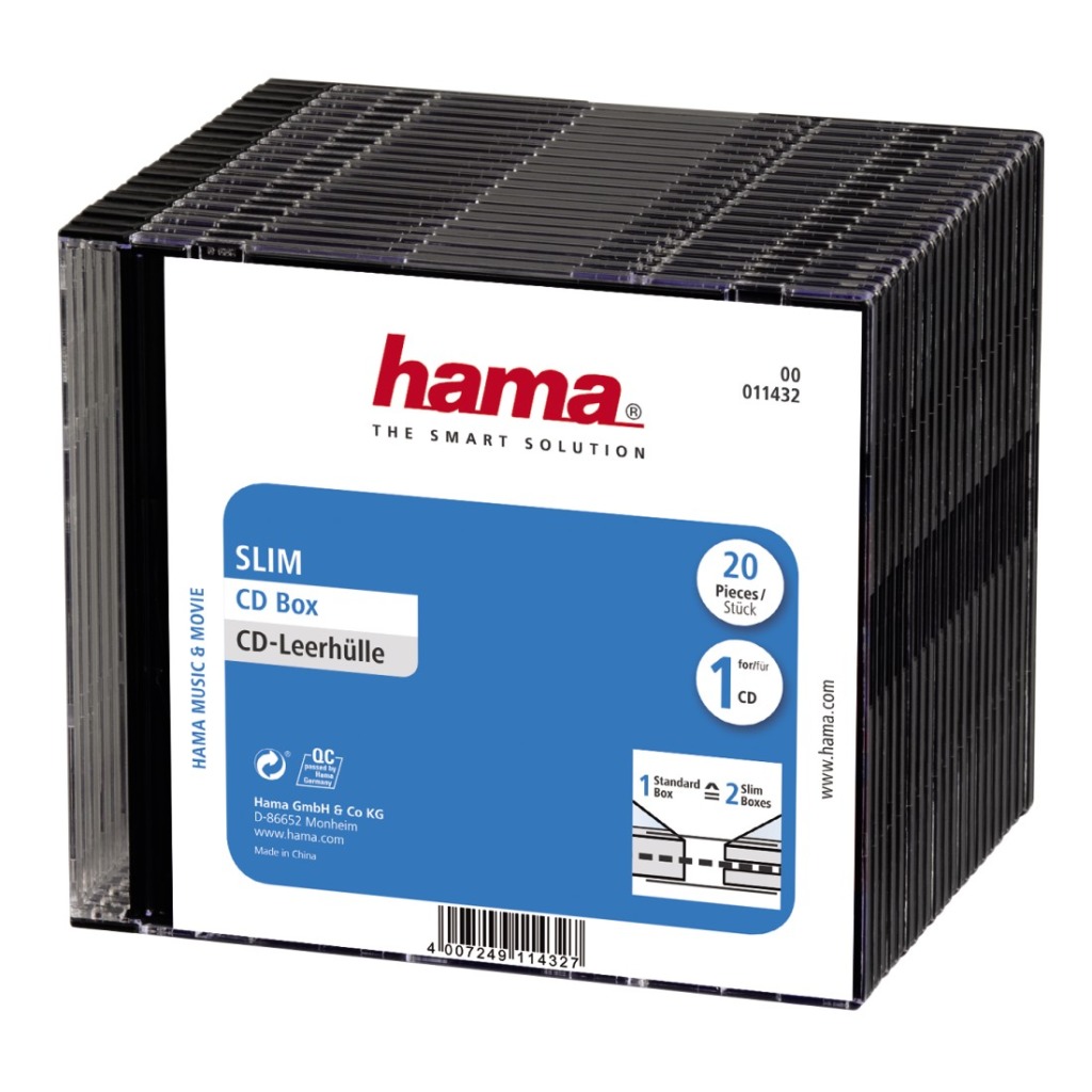 Hama Cd Slim Box 20-P. Red Hama Cd Slim Box 20-P. Red