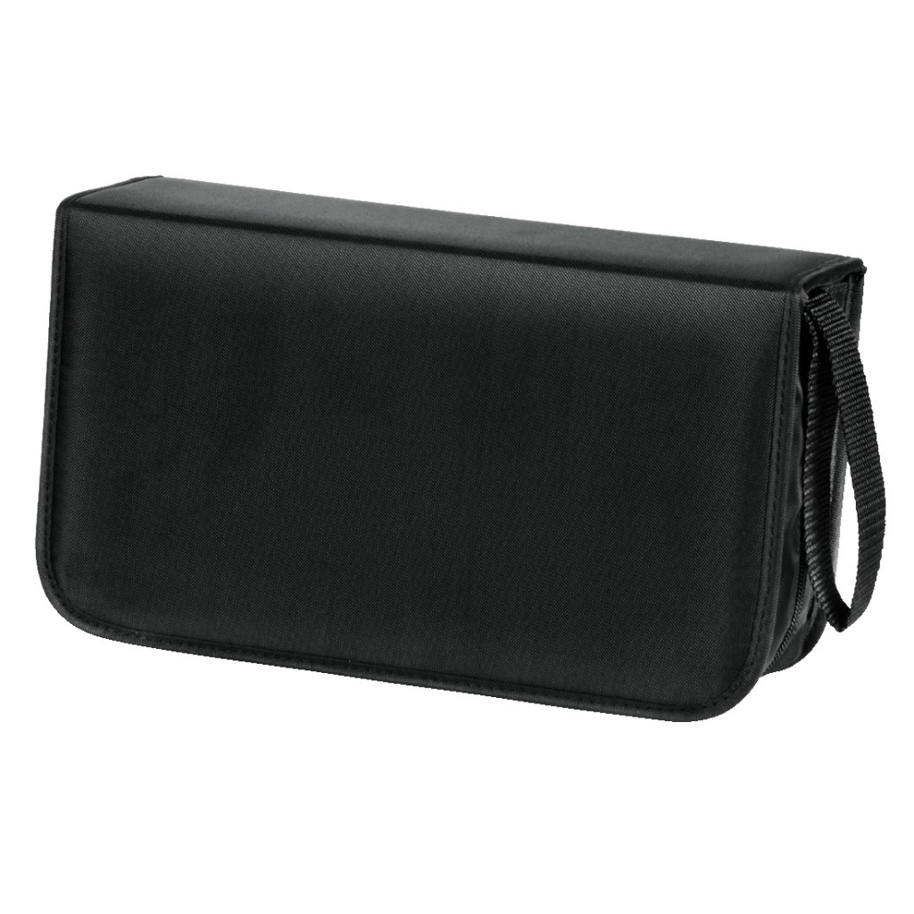 Hama Cd Wallet Nylon 120,Zwart Hama Cd Wallet Nylon 120,Zwart