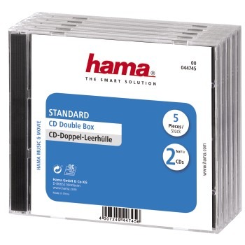 Hama CD Box Dubbel 5 Pak Geseald Hama CD Box Dubbel 5 Pak Geseald
