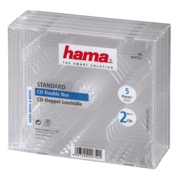 Hama CD Dubbel Box Transpirant 5 Pak Hama CD Dubbel Box Transpirant 5 Pak