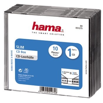 Hama CD Slim Box 10 Pak Hama CD Slim Box 10 Pak