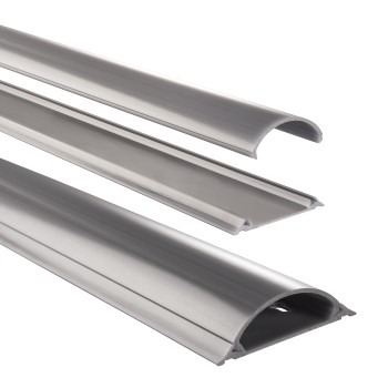 Hama Kabelgoot Halfrond 70mm Zilver 1M Hama Kabelgoot Halfrond 70mm Zilver 1M