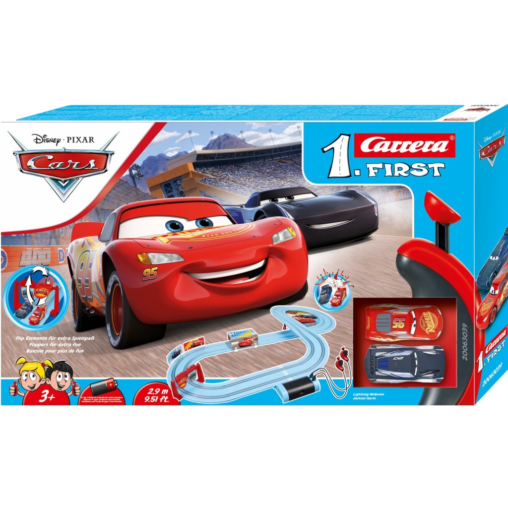 Carrera First Disney Cars Racebaan 290 cm + 2 Auto's Carrera First Disney Cars Racebaan 290 cm + 2 Auto's