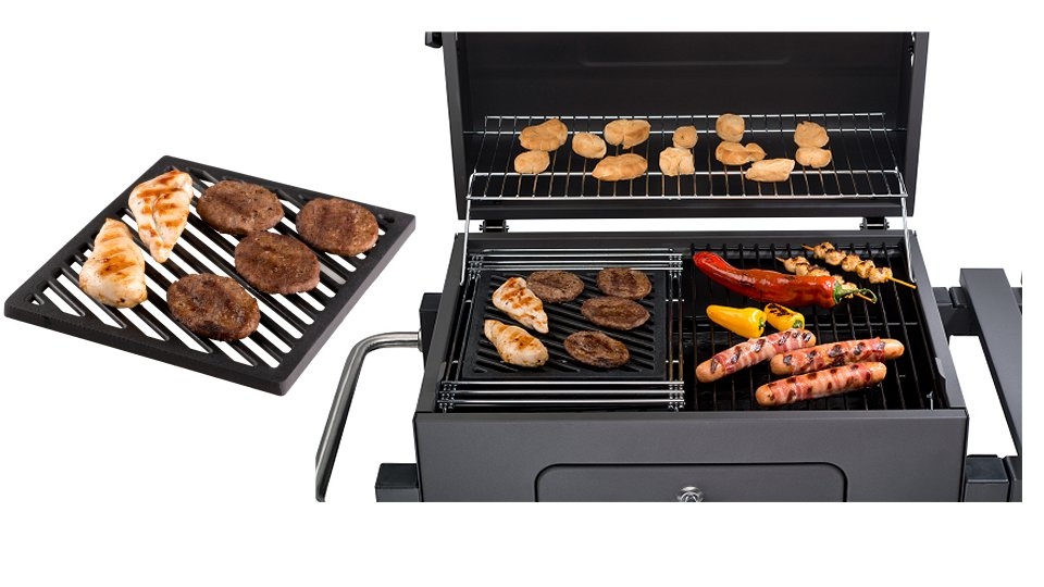 Tepro 8577 Gietijzeren Inzet Steakrooster voor 8570 Hoofdgrillrooster Tepro 8577 Gietijzeren Inzet Steakrooster voor 8570 Hoofdgrillrooster