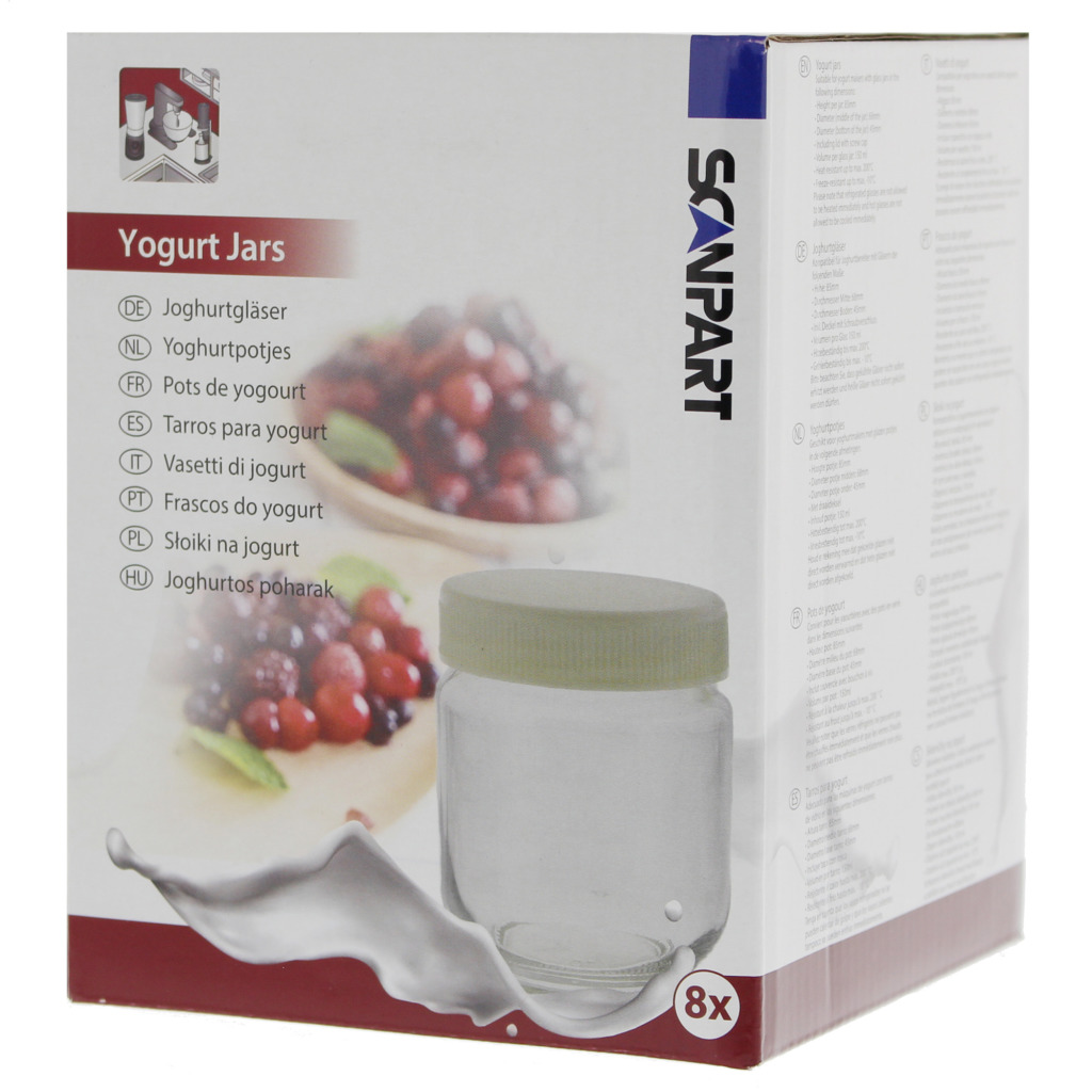 Scanpart Yoghurtpotjes 150ml 8 Stuks Scanpart Yoghurtpotjes 150ml 8 Stuks