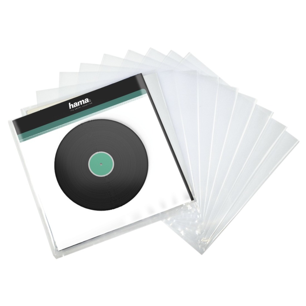 Hama LP-buitenhoes Transparant 10 Stuks Hama LP-buitenhoes Transparant 10 Stuks