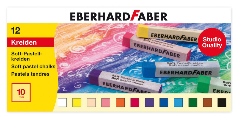 Eberhard Faber EF-522512 Pastelkrijt Vierkant Assorti Etui à 12 St. Eberhard Faber EF-522512 Pastelkrijt Vierkant Assorti Etui à 12 St.