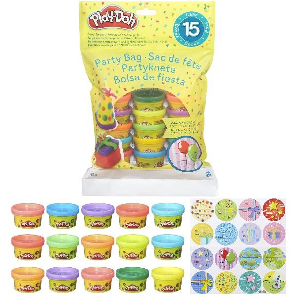 Play-Doh Party Bag met 15 Play-Doh Potjes Play-Doh Party Bag met 15 Play-Doh Potjes