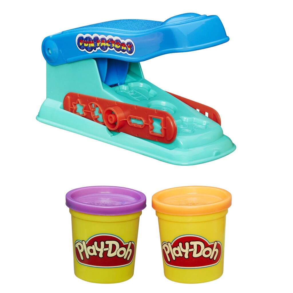 Play-Doh Fun Factory + 2 Potjes Klei Play-Doh Fun Factory + 2 Potjes Klei