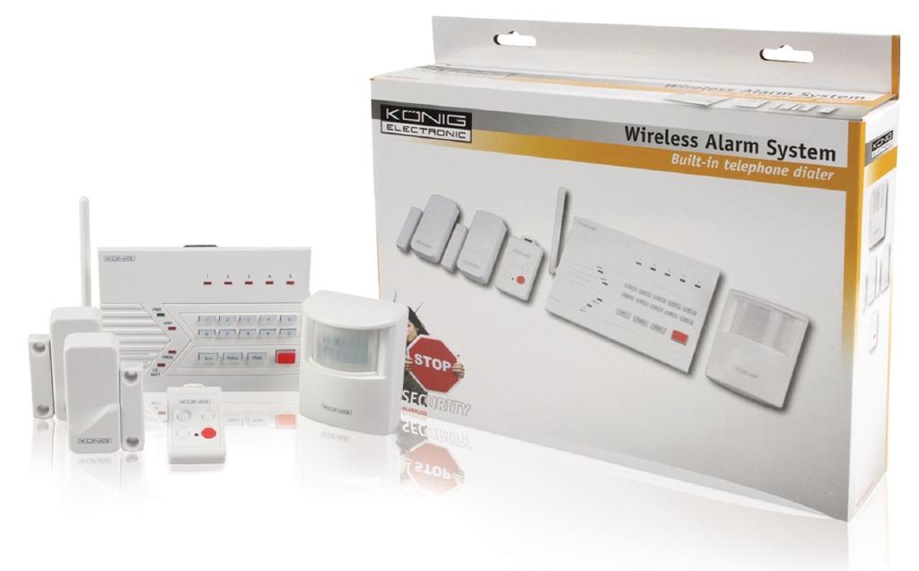 König Sec-alarm200 Draadloos Alarmsysteem König Sec-alarm200 Draadloos Alarmsysteem