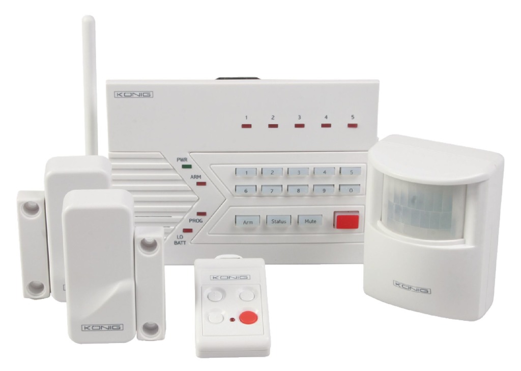 König Sec-alarm200 Draadloos Alarmsysteem König Sec-alarm200 Draadloos Alarmsysteem