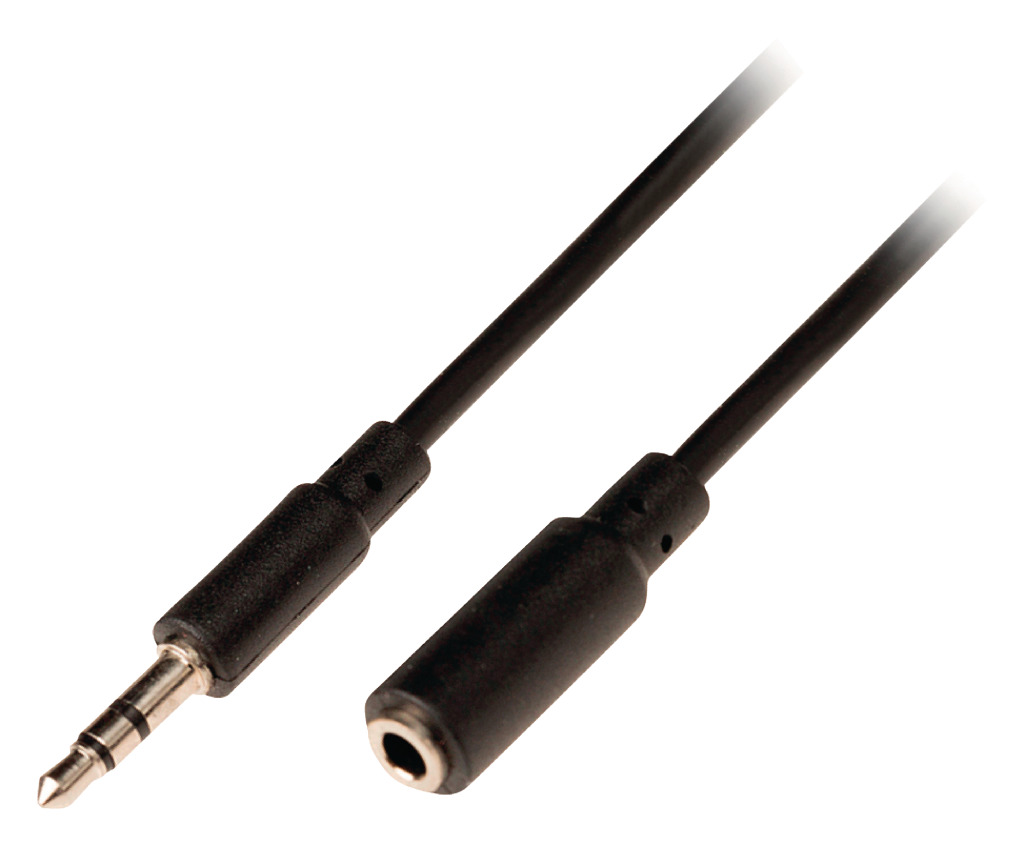 Valueline VLAP22050B20 Jack Stereo Audio Verlengkabel 3,5 mm Mannelijk - 3,5 mm Vrouwelijk 2,00 M Zw Valueline VLAP22050B20 Jack Stereo Audio Verlengkabel 3,5 mm Mannelijk - 3,5 mm Vrouwelijk 2,00 M Zw