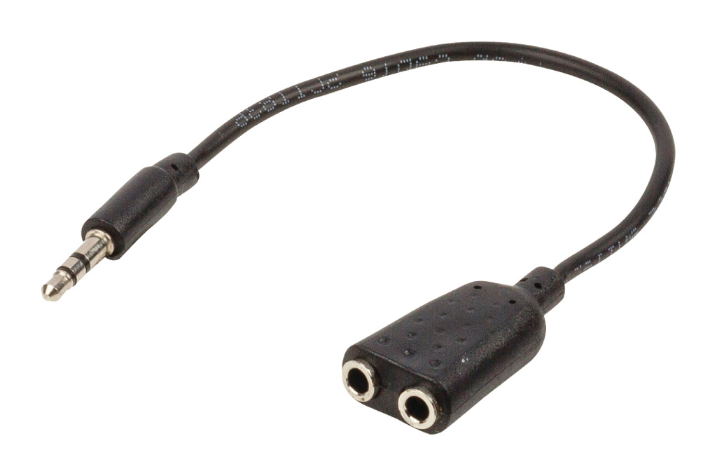 Valueline VLAP22100B02 Jack Stereo Audio Verdeelkabel 3,5 mm Mannelijk - 2x 3,5 mm Vrouwelijk 0,20 M Valueline VLAP22100B02 Jack Stereo Audio Verdeelkabel 3,5 mm Mannelijk - 2x 3,5 mm Vrouwelijk 0,20 M