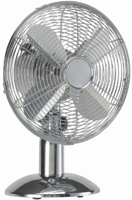 HQ KN-MTF12 Tafelventilator 30cm 35W Chroom Zilver HQ KN-MTF12 Tafelventilator 30cm 35W Chroom Zilver
