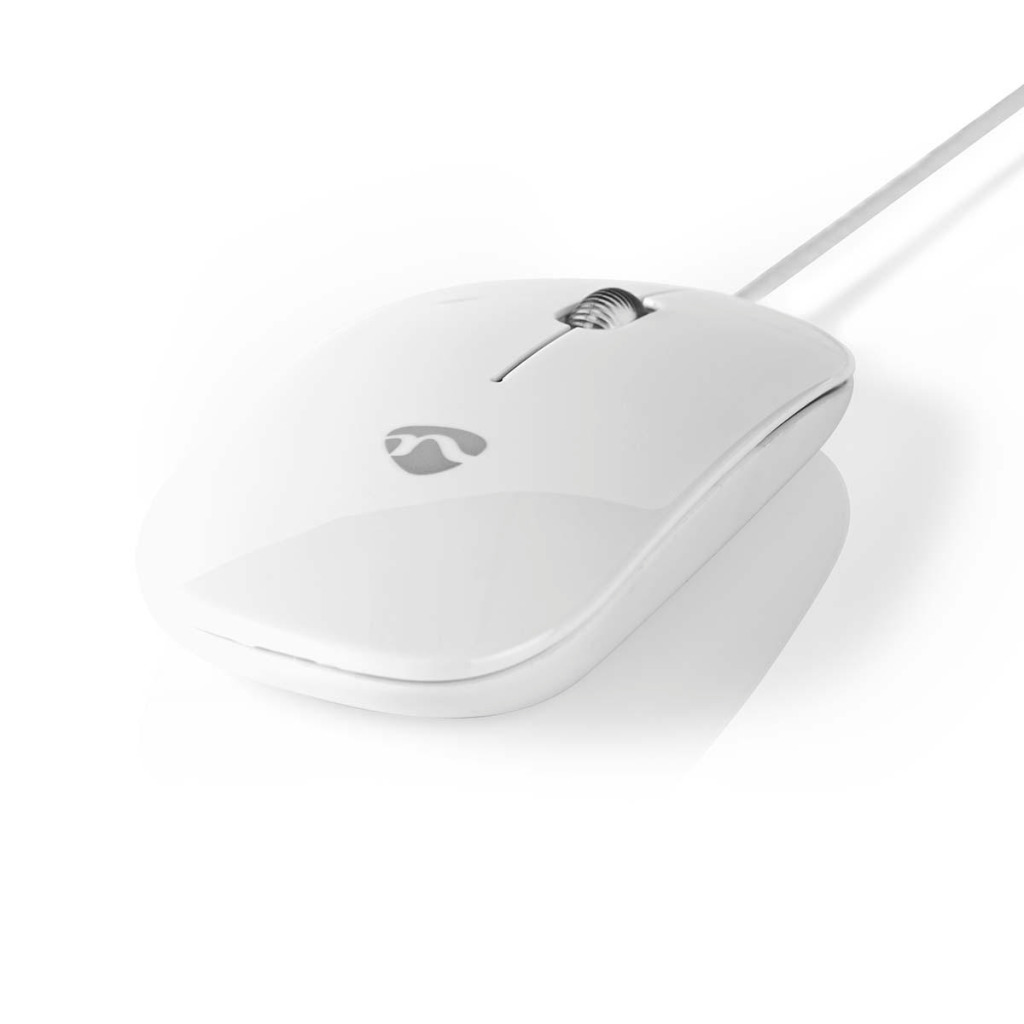 Nedis MSWD200WT Bedrade Muis 1000 Dpi 3-knops Wit Nedis MSWD200WT Bedrade Muis 1000 Dpi 3-knops Wit
