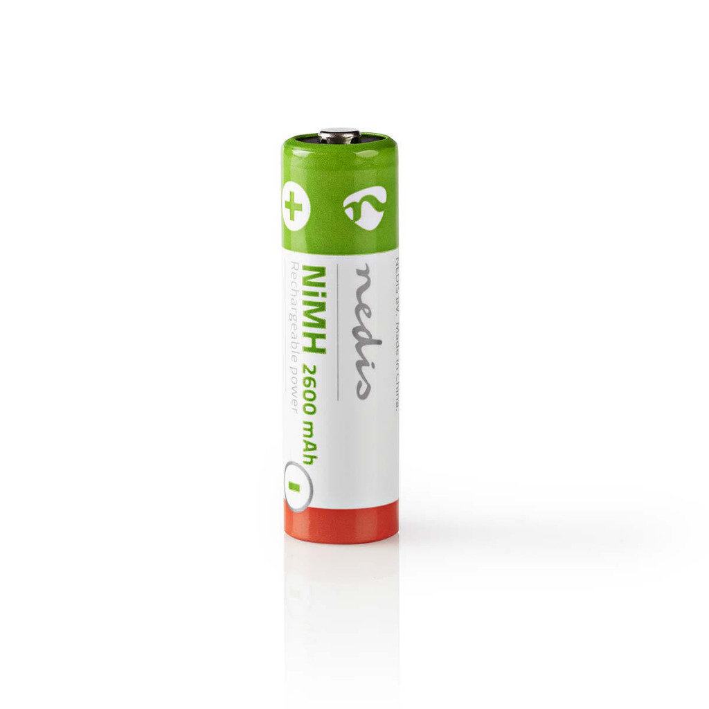 Nedis BANM26HR64B Oplaadbare Nimh Batterij Aa 1,2 V 2600 Mah 4 Stuks Blister Nedis BANM26HR64B Oplaadbare Nimh Batterij Aa 1,2 V 2600 Mah 4 Stuks Blister