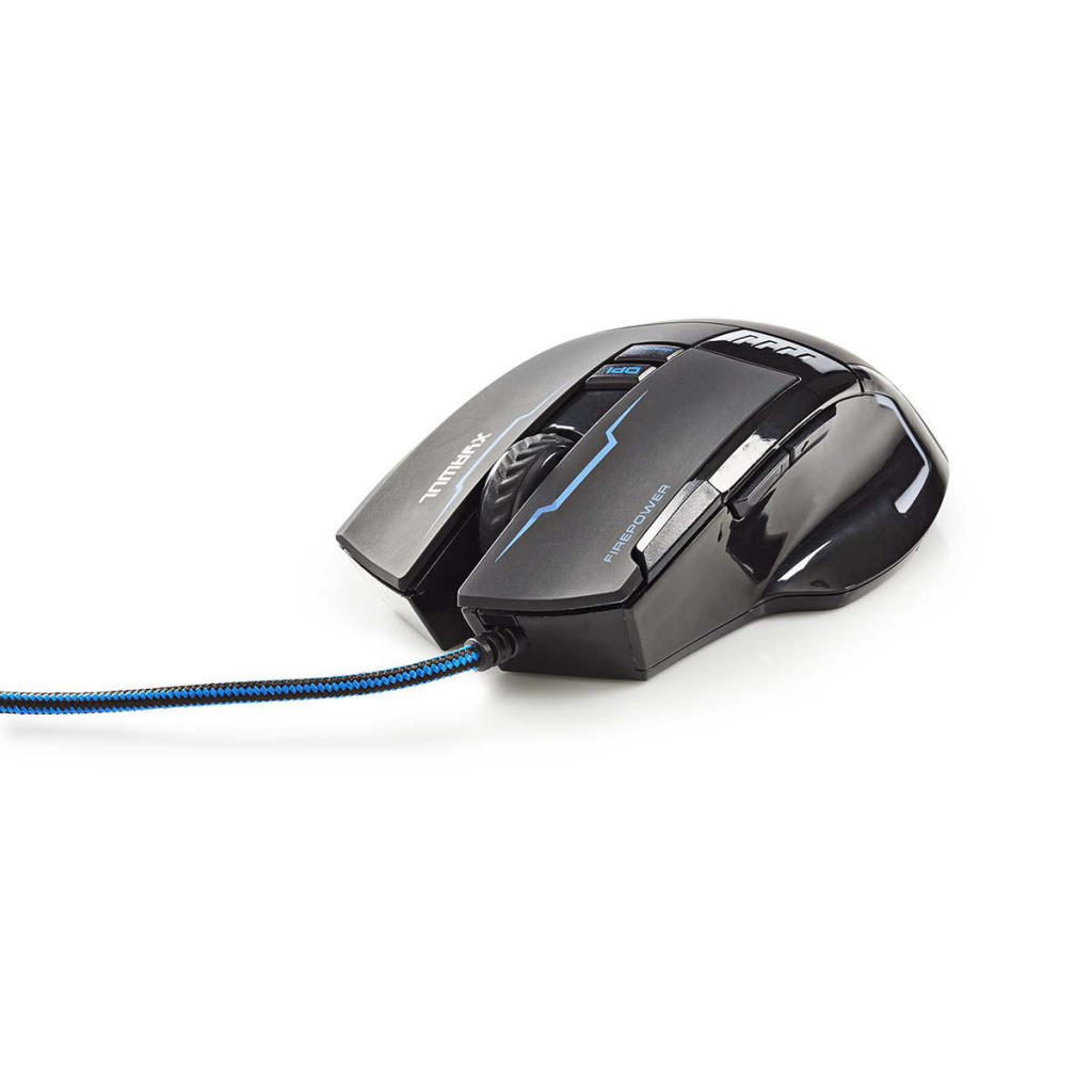 Nedis GMWD300BK Gaming-muis Met Kabel Verlicht 4000 Dpi 8 Knoppen Nedis GMWD300BK Gaming-muis Met Kabel Verlicht 4000 Dpi 8 Knoppen