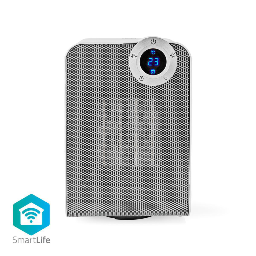 Nedis WIFIFNH20CWT Slimme Ventilatorverwarming Met Wi-fi Compact Thermostaat Oscillatie 1800 W Wit Nedis WIFIFNH20CWT Slimme Ventilatorverwarming Met Wi-fi Compact Thermostaat Oscillatie 1800 W Wit
