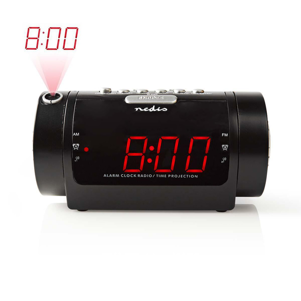 Nedis CLAR005BK Digitale Wekkerradio Met Display Led Van 0,9" Fm Dubbel Alarm Sluimeren Nedis CLAR005BK Digitale Wekkerradio Met Display Led Van 0,9" Fm Dubbel Alarm Sluimeren