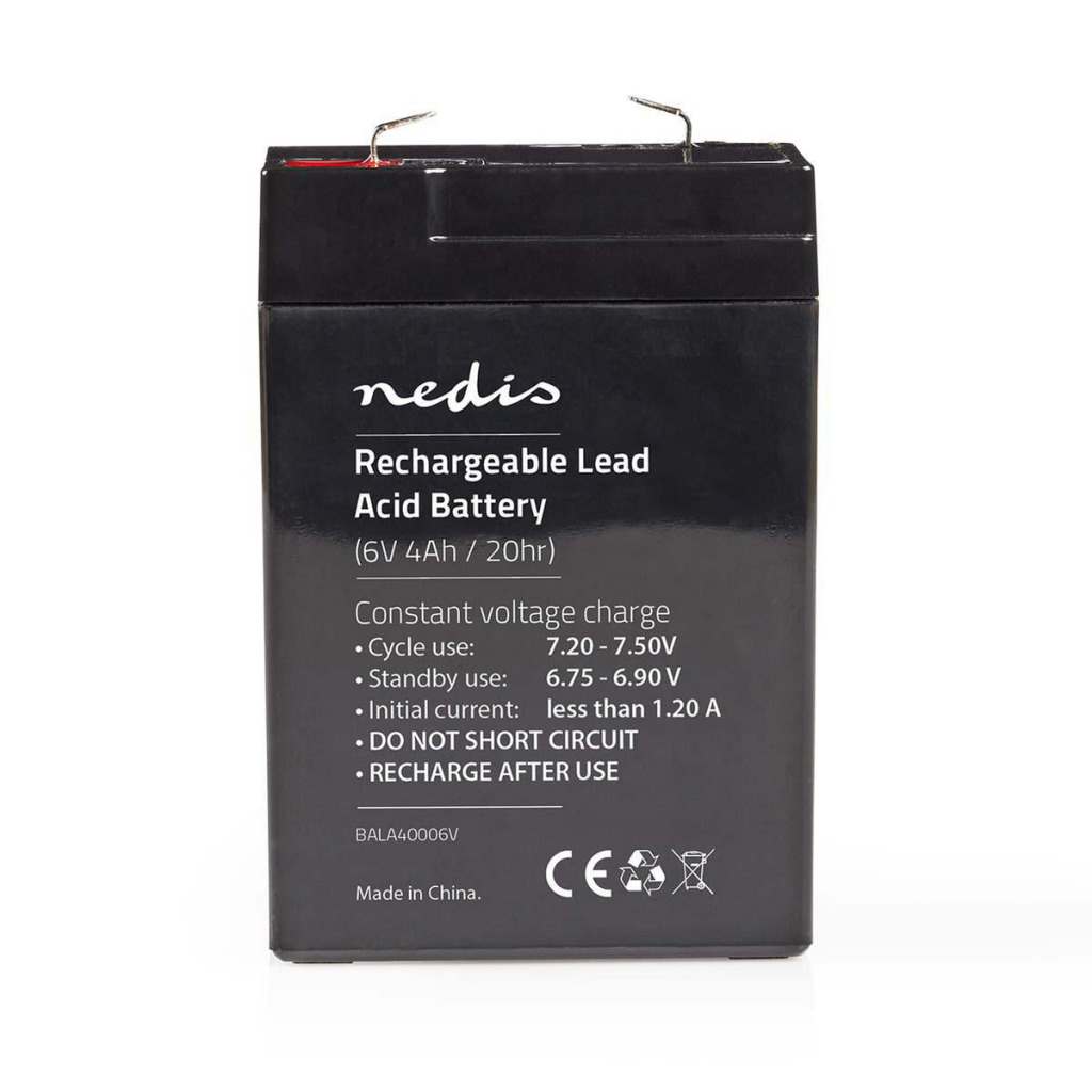 Nedis BALA40006V Oplaadbare Loodzuuraccu 6v 4000 Mah 70 X 47 X 101 Mm Nedis BALA40006V Oplaadbare Loodzuuraccu 6v 4000 Mah 70 X 47 X 101 Mm