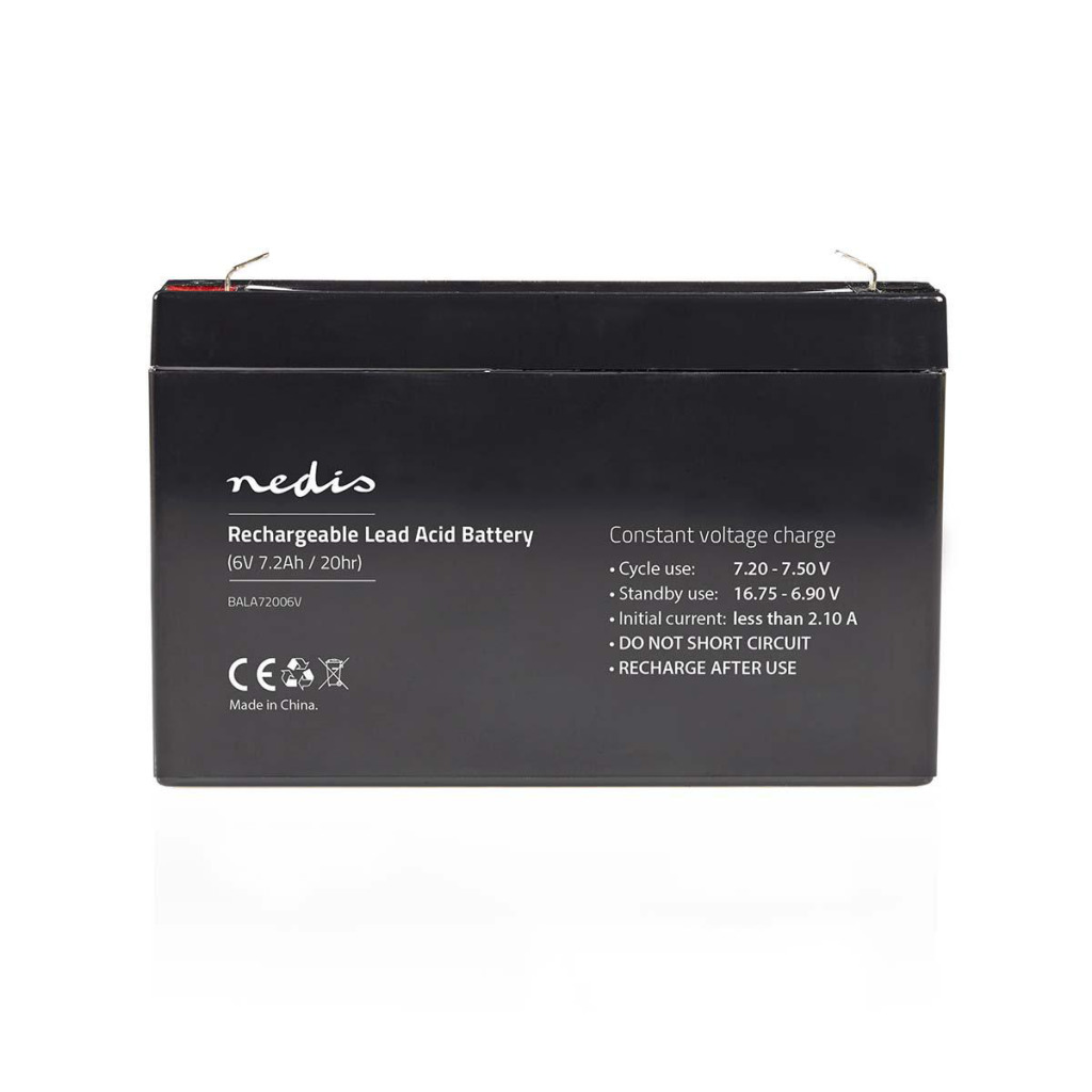 Nedis BALA72006V Oplaadbare Loodzuuraccu 6v 7200 Mah 151 X 34 X 95 Mm Nedis BALA72006V Oplaadbare Loodzuuraccu 6v 7200 Mah 151 X 34 X 95 Mm
