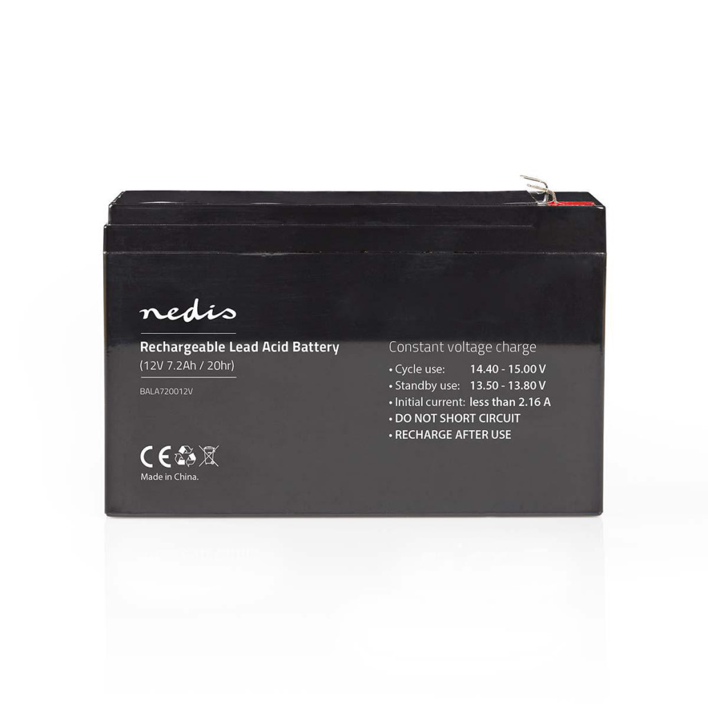 Nedis BALA720012V Oplaadbare Loodzuuraccu 12v 7200 Mah 151 X 65 X 95 Mm Nedis BALA720012V Oplaadbare Loodzuuraccu 12v 7200 Mah 151 X 65 X 95 Mm