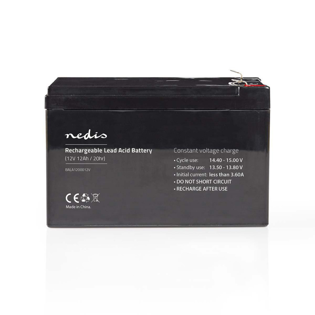 Nedis BALA1200012V Oplaadbare Loodzuuraccu 12v 12 000 Mah 167 X 181 X 77 Mm Nedis BALA1200012V Oplaadbare Loodzuuraccu 12v 12 000 Mah 167 X 181 X 77 Mm
