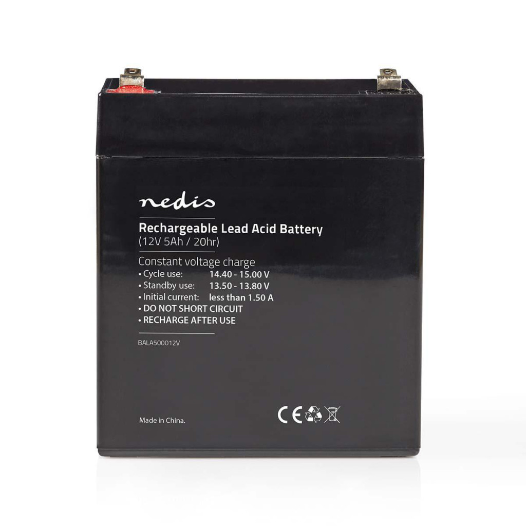 Nedis BALA500012V Oplaadbare Loodzuuraccu 12v 5000 Mah 151 X 98 X 95 Mm Nedis BALA500012V Oplaadbare Loodzuuraccu 12v 5000 Mah 151 X 98 X 95 Mm