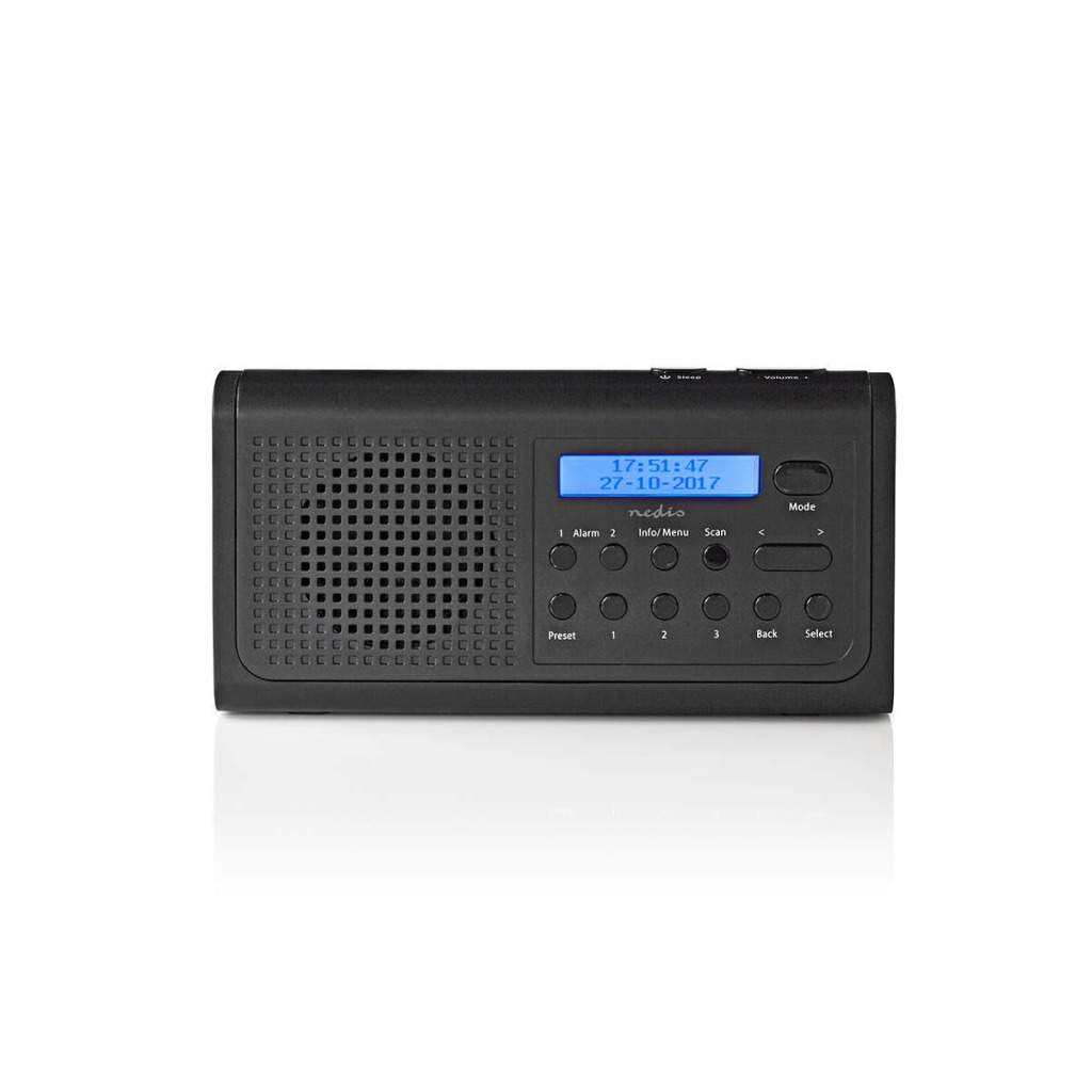 Nedis RDDB1500BK Dab+-radio 3 W Fm Klok- En Alarmfunctie Zwart Nedis RDDB1500BK Dab+-radio 3 W Fm Klok- En Alarmfunctie Zwart