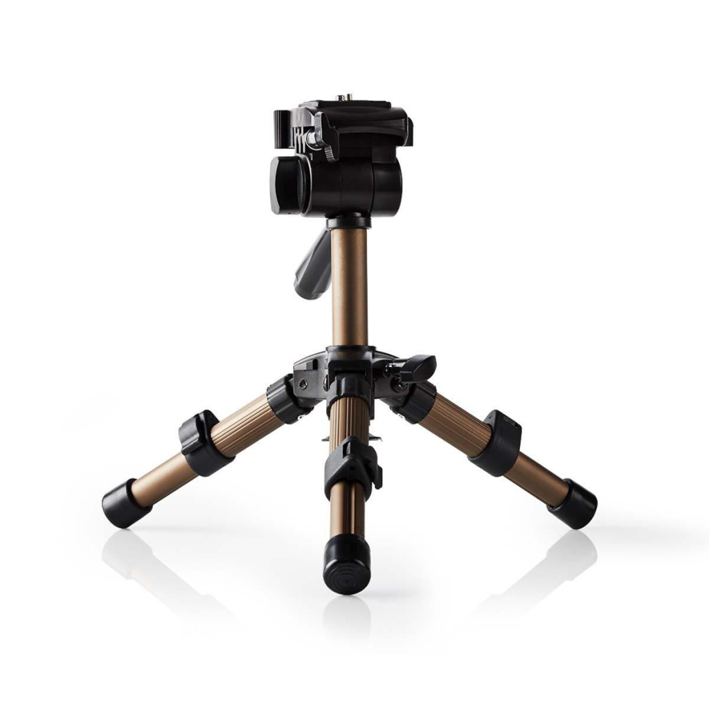 Nedis TPOD1100BZ Ministatief Pannen En Kantelen Max. 1 Kg 161 Cm Zwart / Zilver Nedis TPOD1100BZ Ministatief Pannen En Kantelen Max. 1 Kg 161 Cm Zwart / Zilver