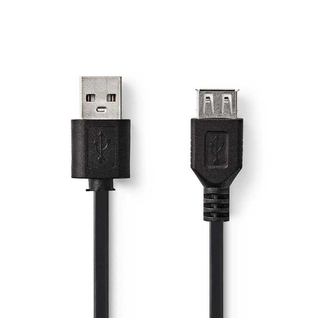 Nedis CCGT60010BK30 Kabel Usb 2.0 A Male - Usb A Female 3,0 M Zwart Nedis CCGT60010BK30 Kabel Usb 2.0 A Male - Usb A Female 3,0 M Zwart