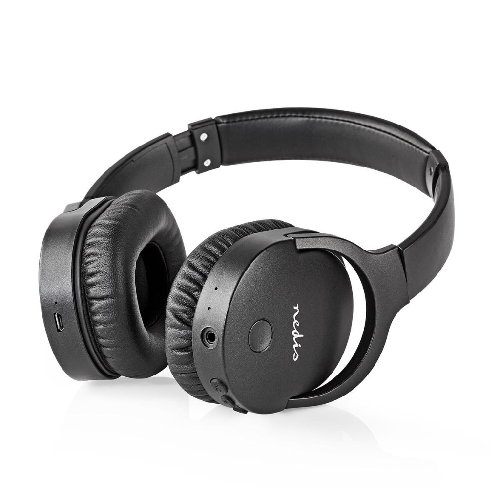 Nedis HPBT2260BK Draadloze Hoofdtelefoon Bluetooth® Over-ear Actieve Ruisonderdrukking (anc) Zwart Nedis HPBT2260BK Draadloze Hoofdtelefoon Bluetooth® Over-ear Actieve Ruisonderdrukking (anc) Zwart