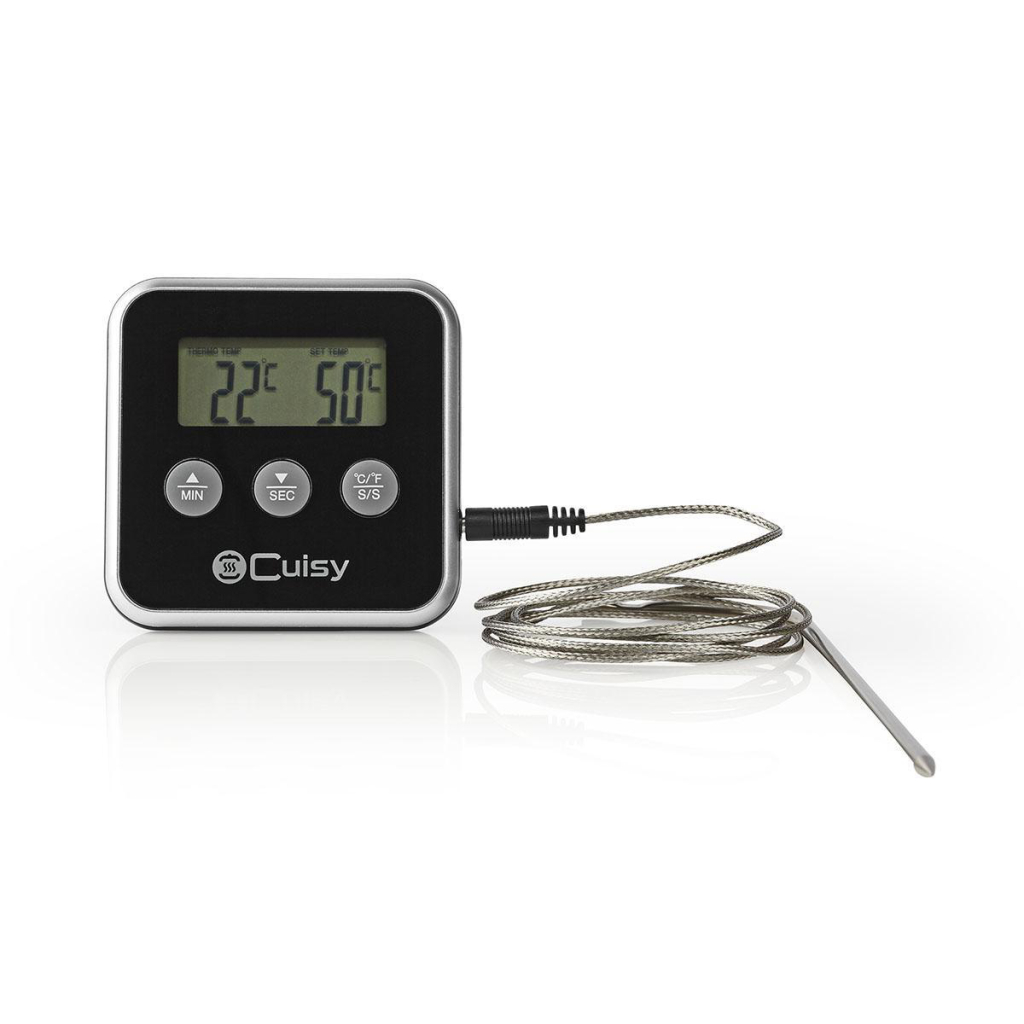 Nedis KATH105BK Vleesthermometer 0 - 250 °c Digitaal Display Timer Nedis KATH105BK Vleesthermometer 0 - 250 °c Digitaal Display Timer