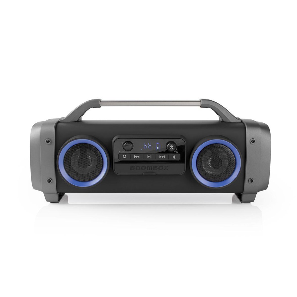 Nedis SPBB300BK Party Boombox 3 Uur Speeltijd Bluetooth® Draadloze Technologie Fm-radio Party-verlic Nedis SPBB300BK Party Boombox 3 Uur Speeltijd Bluetooth® Draadloze Technologie Fm-radio Party-verlic